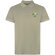Polo manga corta unisex Cobain Roly acabado vintage Caqui detalle 36