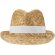 Sombrero de paja Pricus natural con banda personalizable Blanco/natural detalle 2
