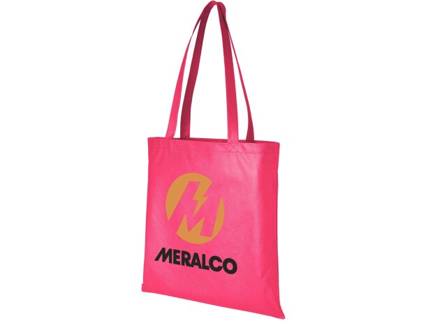 Bolsa para convenciones con asas reforzadas para empresas rosa medio