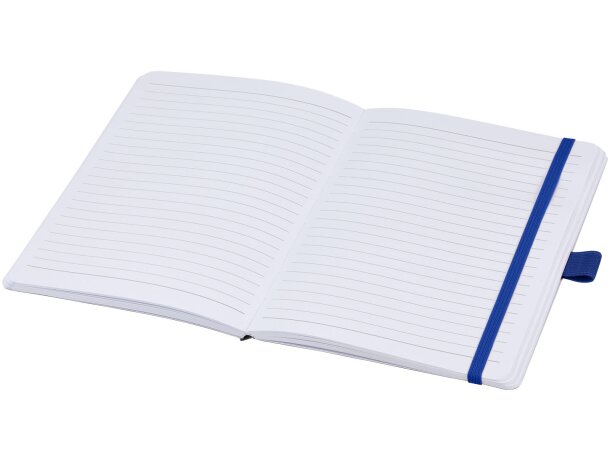 Libreta papel reciclado Berk con elástico de color Azul detalle 8