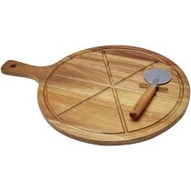 Set para pizza Timberito en madera de acacia