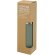 Botella de acero inoxidable con aislamiento al vacío de cobre de 540 ml con tapa de bambú Hulan Verde mezcla detalle 22