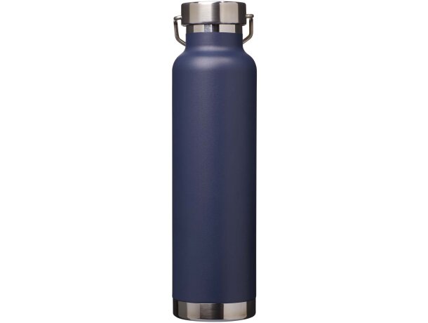 Botella Thor 650ml acero inoxidable reciclado certificado RCS Azul marino detalle 9