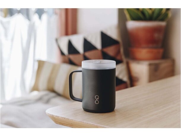 Taza Ocean Bottle 350ml acero reciclado con asa ergonómica detalle 7