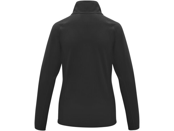 Chaqueta polar mujer Zelus con microforro 140 g/m² Negro intenso detalle 39