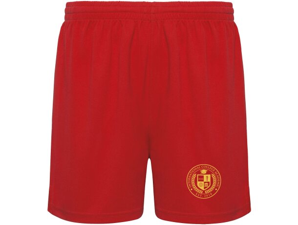 Pantalón corto deportivo infantil Player Roly poliéster Rojo detalle 10