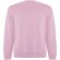 Sudadera cuello redondo algodón orgánico Batian unisex Roly Rosa claro