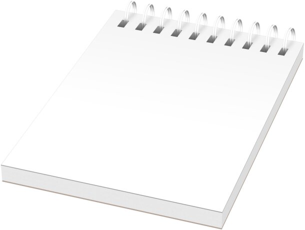 Libreta A7 con cubierta sintética Desk-Mate® Blanco detalle 4