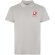 Polo manga corta unisex Cobain Roly acabado vintage Gris detalle 22