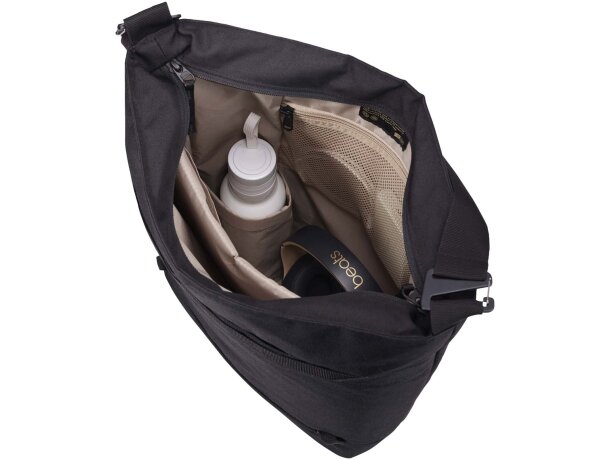 Bolsa tote convertible Case Logic Invigo en poliéster reciclado Negro intenso detalle 5