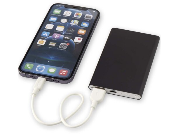 Batería externa Pep 4000 mAh aluminio reciclado certificado RCS Titanio detalle 34
