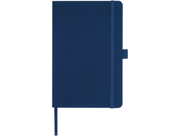 Libretas ecológicas tamaño A5 con tapa de RPET y 80 hojas recicladas Honua Azul marino detalle 14