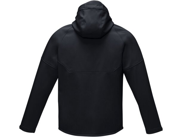 Chaqueta softshell reciclada hombre Coltan certificada GRS Negro intenso detalle 15