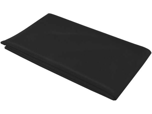 Toalla deportiva Lucas RPET 70x140 con bolsa reciclada Negro intenso detalle 5