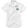 Camisa tipo Oxford de manga corta de mujer Manitoba Blanco detalle 1