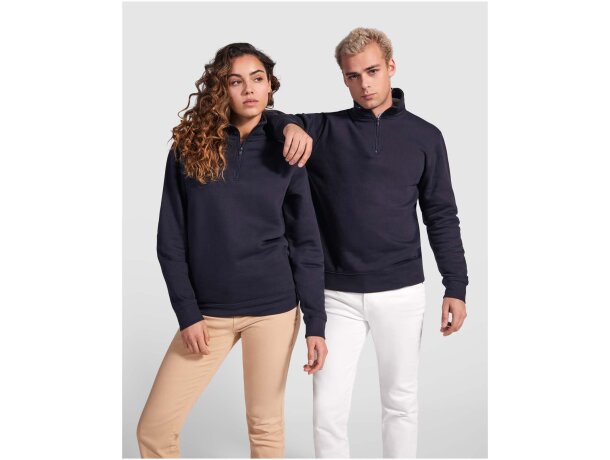 Sudadera con media cremallera Aneto de Roly Verde botella detalle 23