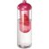 H2O Active® Vibe Bidón deportivo e infusor con tapa Dome de 850 ml Transparente/rosa