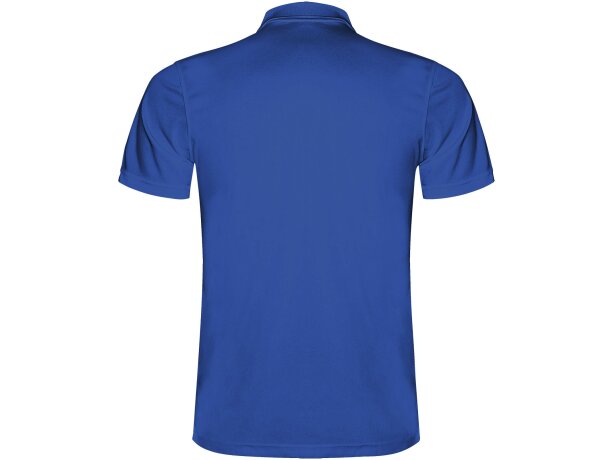 Polo deportivo transpirable Monzha Roly hombre piqué poliéster Azul real detalle 10