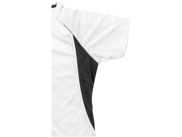 Camiseta técnica Quebec de manga corta blanca detalles de color de mujer Blanco/antracita detalle 2