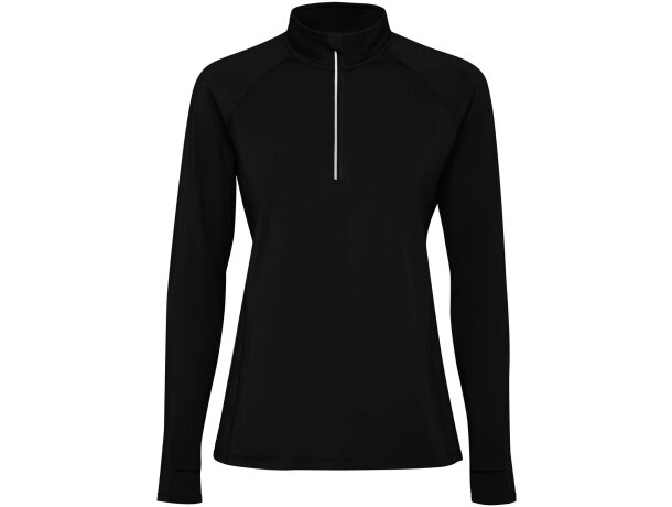 Sudadera técnica con media cremallera mujer Estambul Roly detalle 24