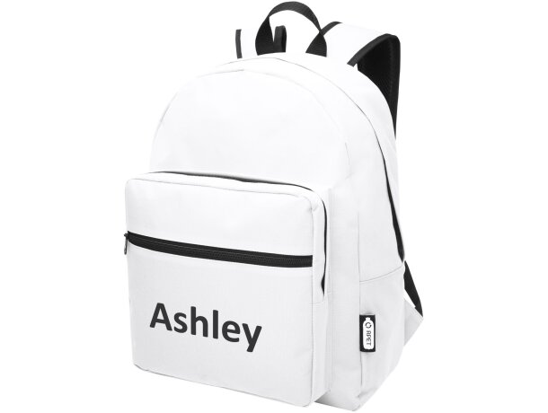 Mochila para niños personalizada Retrend 16L sostenible Blanco detalle 2