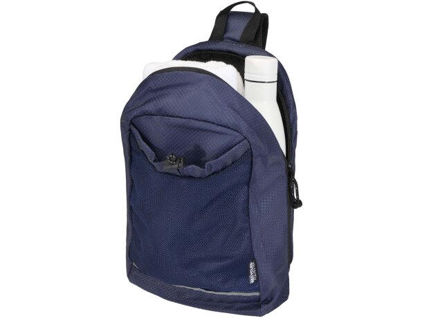 Bolsa cruzada de hidratación Nomad 6L en poliéster reciclado Azul marino detalle 10