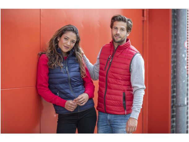 Chaleco plumón natural mujer Fairview ligero certificado RDS Azul detalle 12