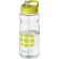 Bidón deportivo de 650 ml con tapa con boquilla H2O Active® Base Tritan™ Transparente claro/lima detalle 28