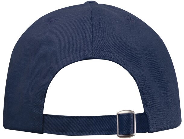 Gorra reciclada de 6 paneles GRS Trona Azul marino detalle 14