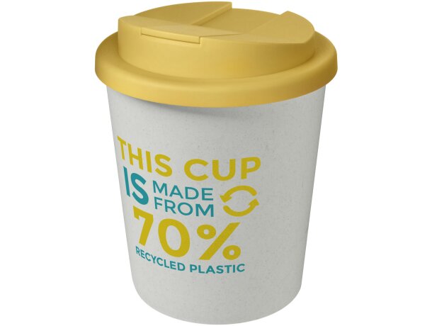 Vaso reciclado de 250 ml con tapa antigoteo Americano® Espresso Eco economico
