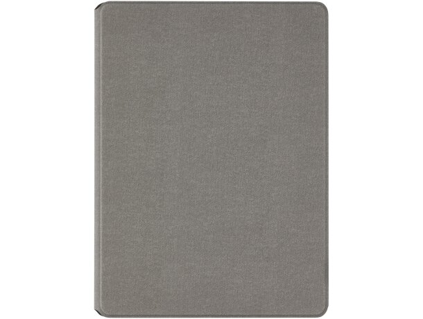 Portafolios Kunveno con papel FSC y poliéster reciclado Gris detalle 2
