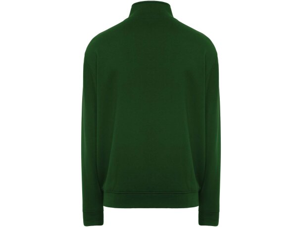 Sudadera cremallera completa unisex Ulan de Roly Verde botella detalle 37