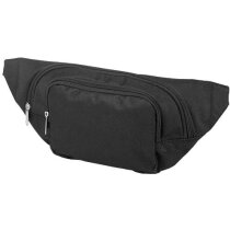 Riñonera de poliéster 600d personalizada negro intenso Riñonera de poliéster 600d personalizada negro intenso