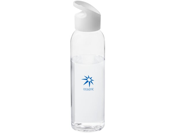 Botella de 650 ml con tapa de rosca personalizada personalizado blanco