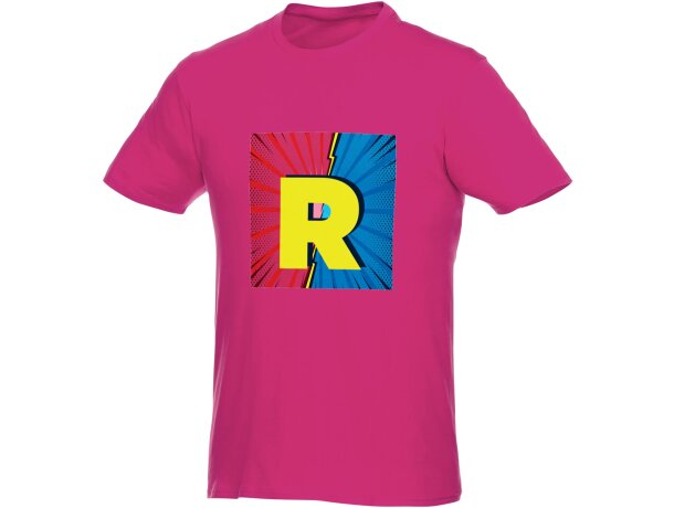 Camiseta de manga corta para hombre Heros Magenta detalle 15