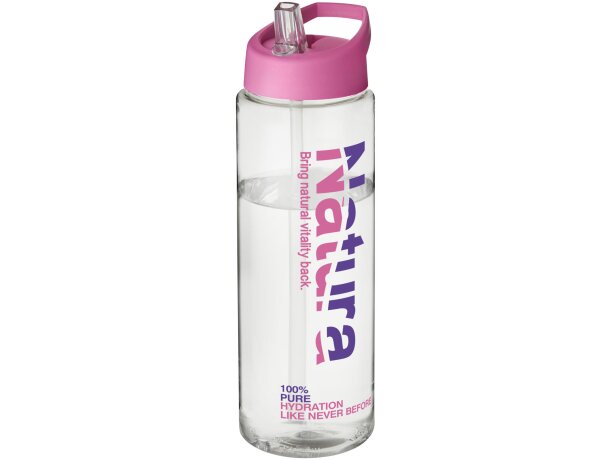 H2O Active® Vibe Bidón deportivo con tapa con boquilla de 850 ml Transparente/rosa detalle 27