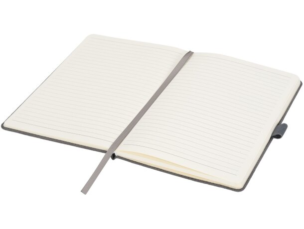 Libreta A5 de ante Carbony Gris detalle 18