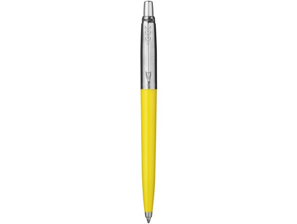 Estuche de bolígrafo promocional elegante Parker para grabar Amarillo/plateado detalle 45