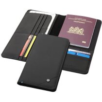 Cartera para viajar personalizada negro intenso