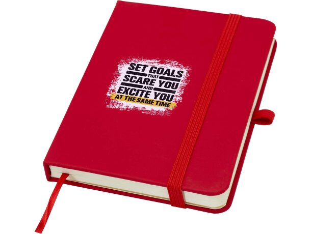 Libreta tapa dura A6 Spectrum Plus con papel FSC certificado Rojo detalle 25