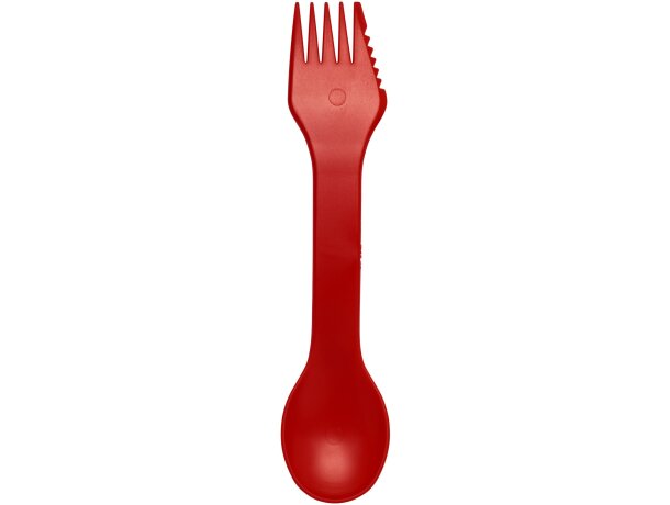 Cuchara, tenedor y cuchillo 3 en 1 Epsy Rojo detalle 17