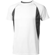 Camiseta técnica de manga corta blanca detalles de color blanca