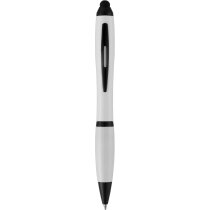 Puntero con bolígrafo de plástico personalizado blanco Puntero con bolígrafo de plástico personalizado blanco
