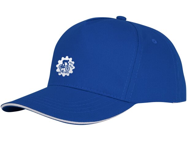 Gorra de 5 paneles con ribete. Personalizadas para tu estilo único Azul detalle 17