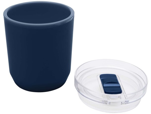 Vaso de doble pared Hudson 180ml plástico reciclado Azul marino detalle 24