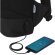 Mochila para ordenador de 15 con puerto usb poliéster reciclado grs Negro intenso detalle 10