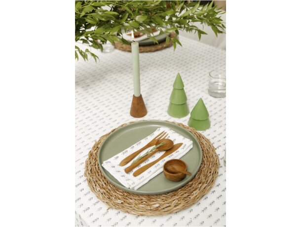Set 2 velas árbol navidad cera palmiste comercio justo detalle 2