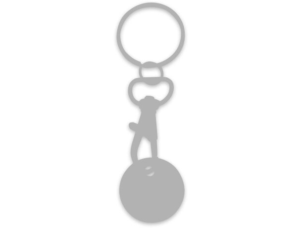 Llavero con moneda para carrito Rory de aleación de zinc Azul detalle 14