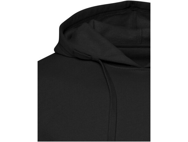 Sudadera con capucha unisex Spinel algodón orgánico certificado Negro intenso detalle 4