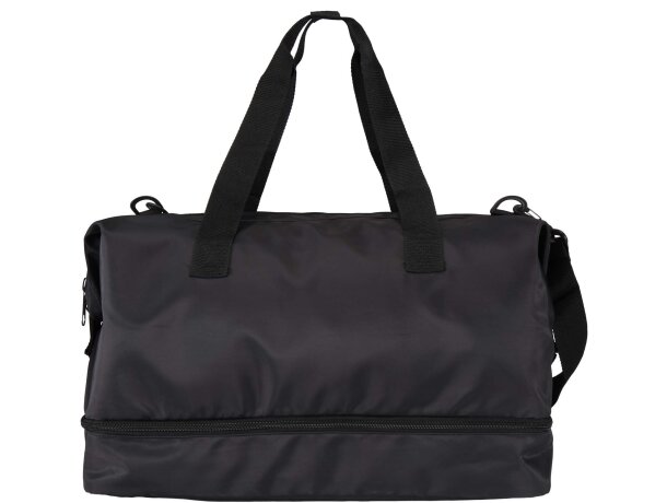 Bolsa de lona reciclada de viaje Trip Aware 42 litros Negro intenso detalle 3